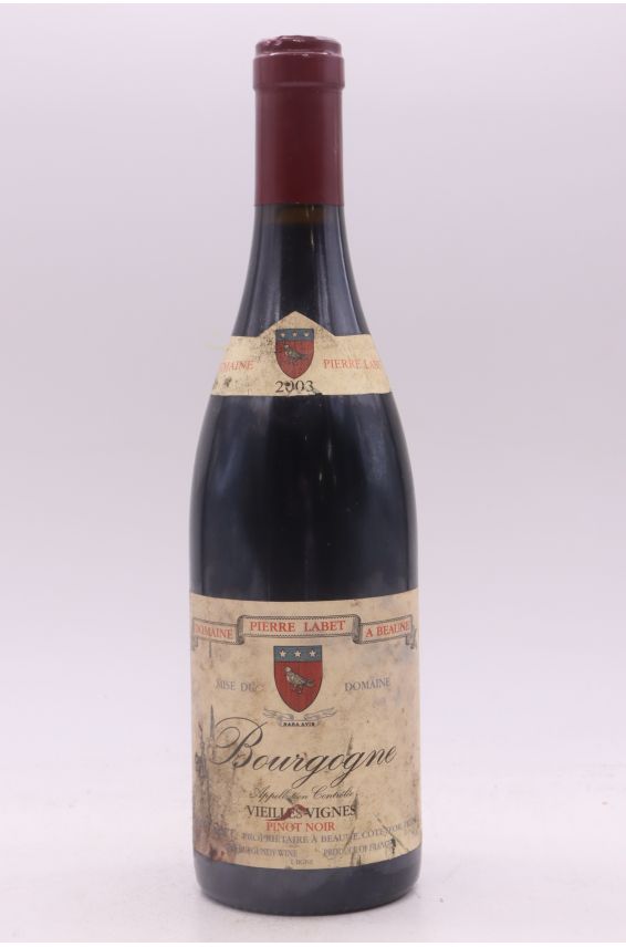 Pierre Labet Bourgogne Vieilles Vignes 2003