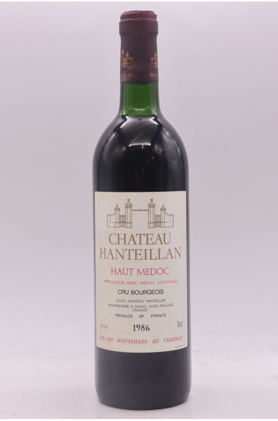 Château Hanteillan cru Bourgeois 1986 -5% DISCOUNT !