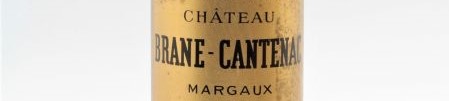 La photo montre une bouteille du grand vin du chateau Brane Cantenac à Margaux à Bordeaux