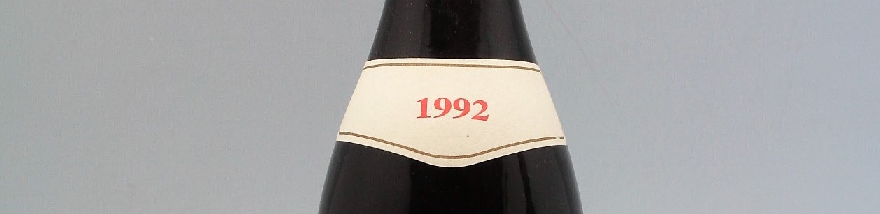 the picture shows a bottle of the 1992 vintage
