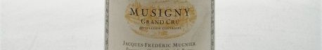 The picture shows a bottle of a musigny grand cru from jacques frederic mugnier from Burgundy