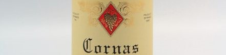 The picture shows a bottle of Cornas from the domaine Clape Auguste in the rhone valley